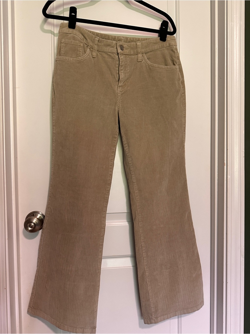 Sonoma Tan Straight-Leg Corduroy Pants